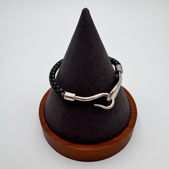 Hermes Black Leather Bracelet - Picture 5 of 8